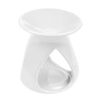 Duftlampe Keramik Weiss - Aromalampe extravaganteres Design für Duftöl & Teel...