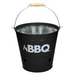 Grilleimer Metall - Campinggrill tragbar mit Henkel & Rost für Gartenparty Pi...