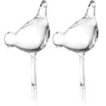 Wasserspender Vogel zur Pflanzenbewässerung, Glas, 2er Set, 35 cm