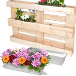 2er-Set Hochwertiger Pflanzkasten - Einsatz für Europaletten, Blumenkübel aus...