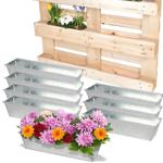 8er-Set Hochwertiger Pflanzkasten - Einsatz für Europaletten, Blumenkübel aus...