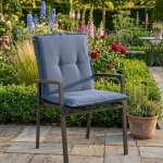 Gartenstuhlkissen Niederlehner - Weiche, komfortable Polsterung, kobalt-blau,...