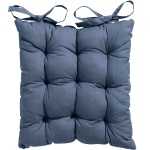 Stuhlkissen mit Steppung 46x46 cm Kobalt - Bequeme Sitzkissen für Küchen- & G...