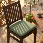 Stuhlkissen 46x48 cm Grün - Bequeme Sitzkissen für Esszimmer & Gartenstühle -...