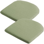 2er-Set Stuhlkissen 46x48 cm Grün - Bequeme Sitzkissen für Esszimmer & Garten...