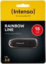 16 GB USB-Speicherstick Rainbow Line - Ultraschnelle Datensicherung transpare...