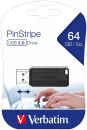 Verbatim PinStripe 64GB USB-Stick – Kompakter USB 2.0 Stick mit Schiebemechan...
