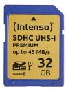 Intenso SDHC-Speicherkarte 32 GB, UHS-I, Class 10 / U1