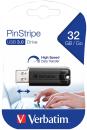Verbatim PinStripe USB-Stick 32 GB - schnelle Datenübertragung USB 3.0 SuperS...
