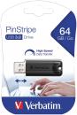 Verbatim PinStripe USB-3.0-Stick 64 GB - schneller Datentransfer, zehnmal sch...