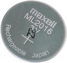 ML2016 wiederaufladbare Li-Ion-Knopfzelle, 3 V, 25 mAh