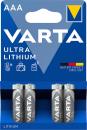 Ultra Lithium-Batterie, Typ AAA / Micro / FR03, 1,5 Volt, 4er-Set