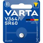 Varta SilverOxide-Knopfzelle Typ 364/SR60 - 17 mAh, 1.55V für Hörgeräte, Fern...