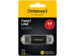 USB-Stick Twist Line 64 GB - Schnelle Datenspeicherung für PC, Mac, Android T...